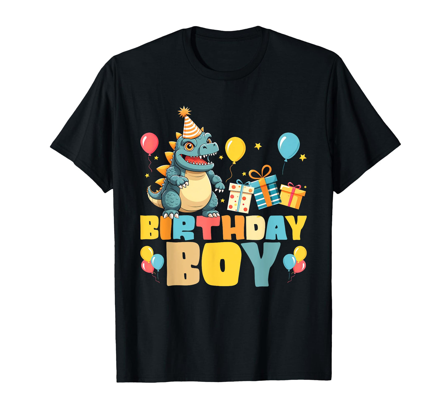 Birthday Boy Japanese Monster Kaiju Bday Party Kids Boys T-Shirt