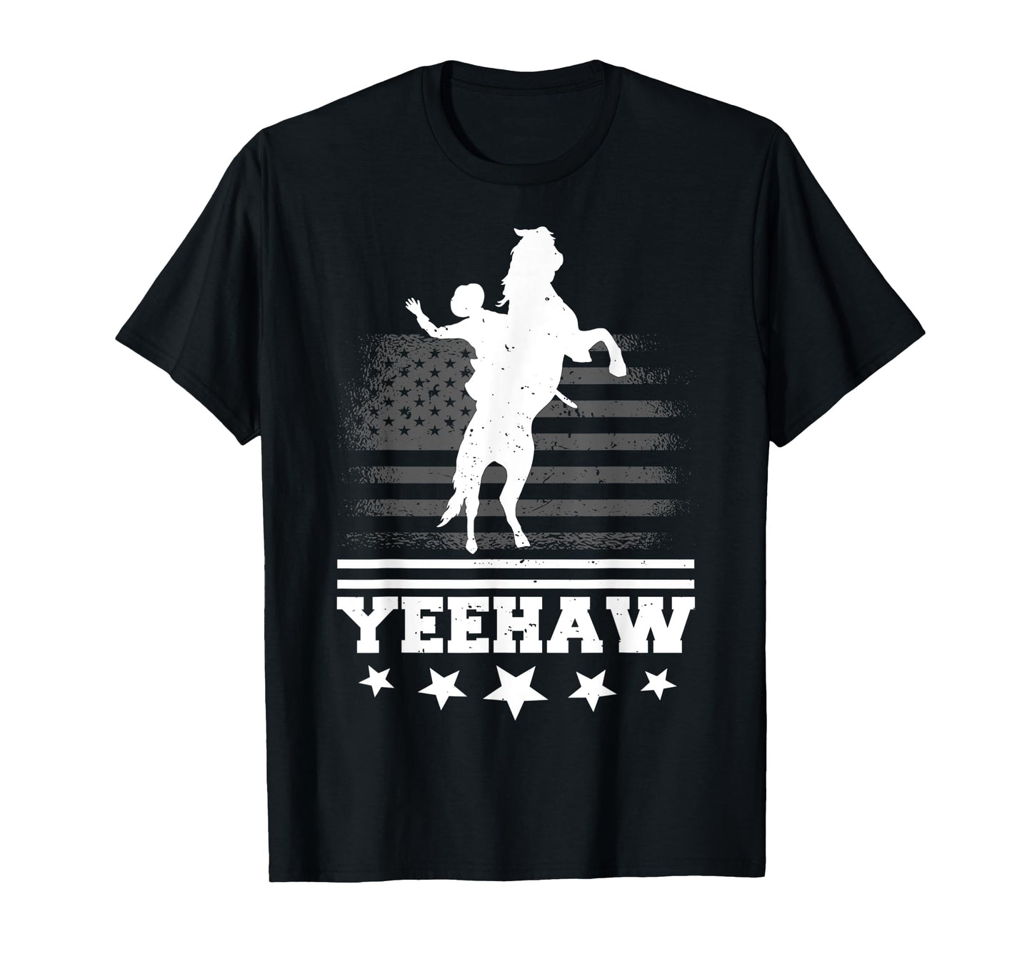 Yeehaw Cowboy Rodeo Horse Bull Riding For Men Women Kids T-Shirt