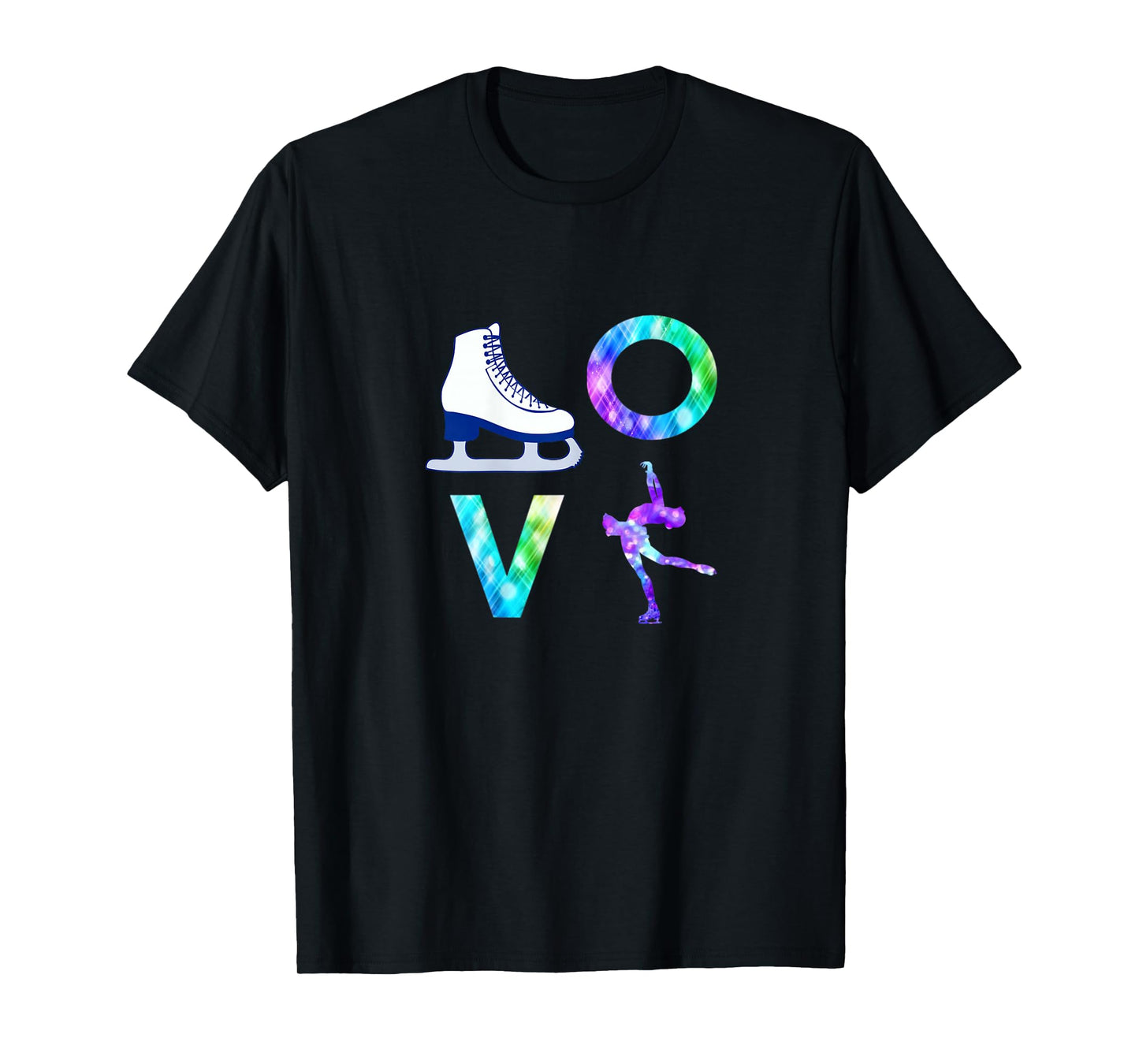 Love Figure Skating Ice Skater Girls T-Shirt
