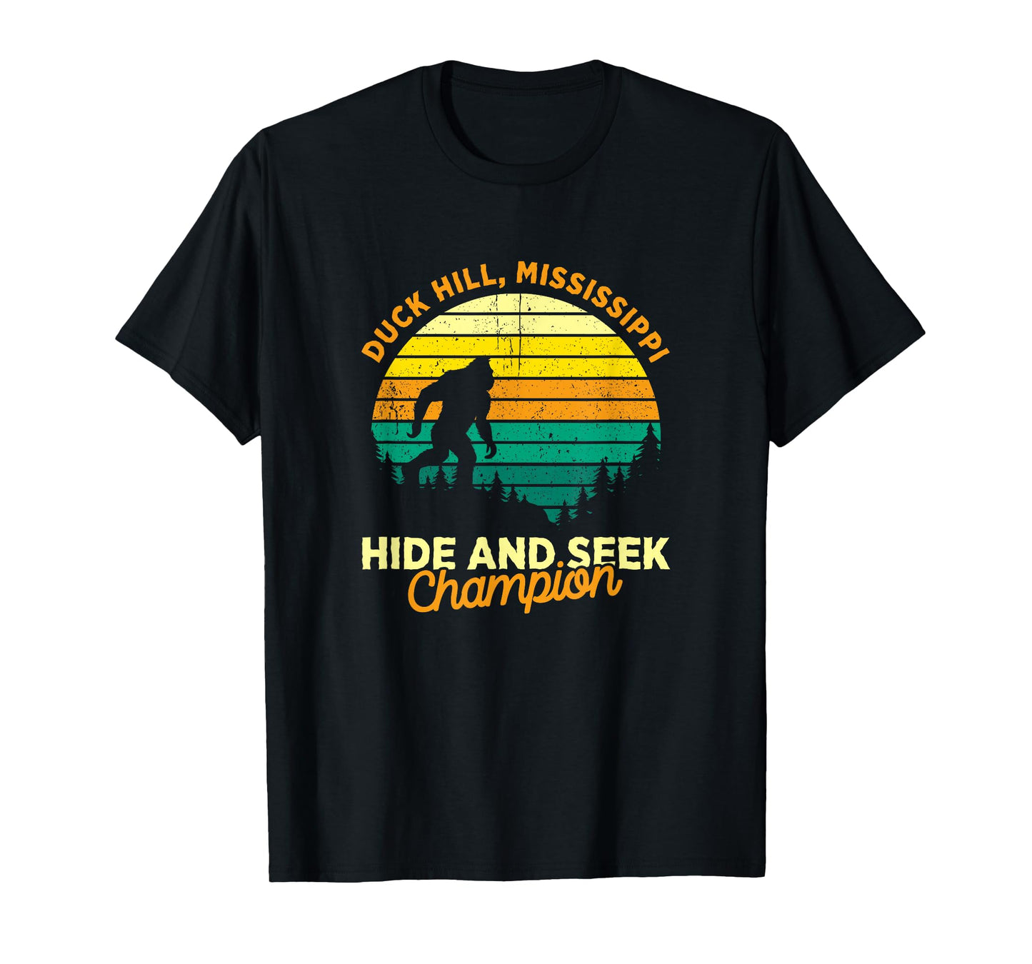Retro Duck Hill, Mississippi Big foot Souvenir T-Shirt
