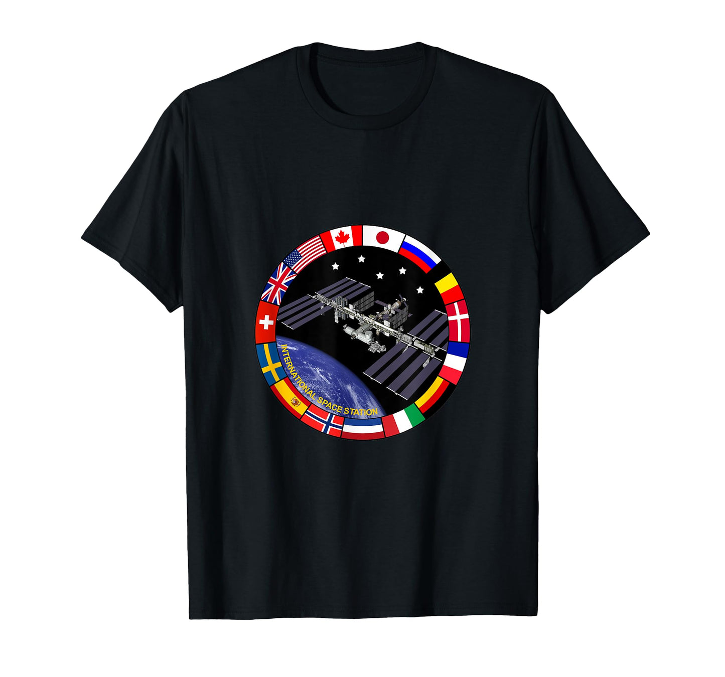 International Space Station - ISS Flag Logo T-Shirt