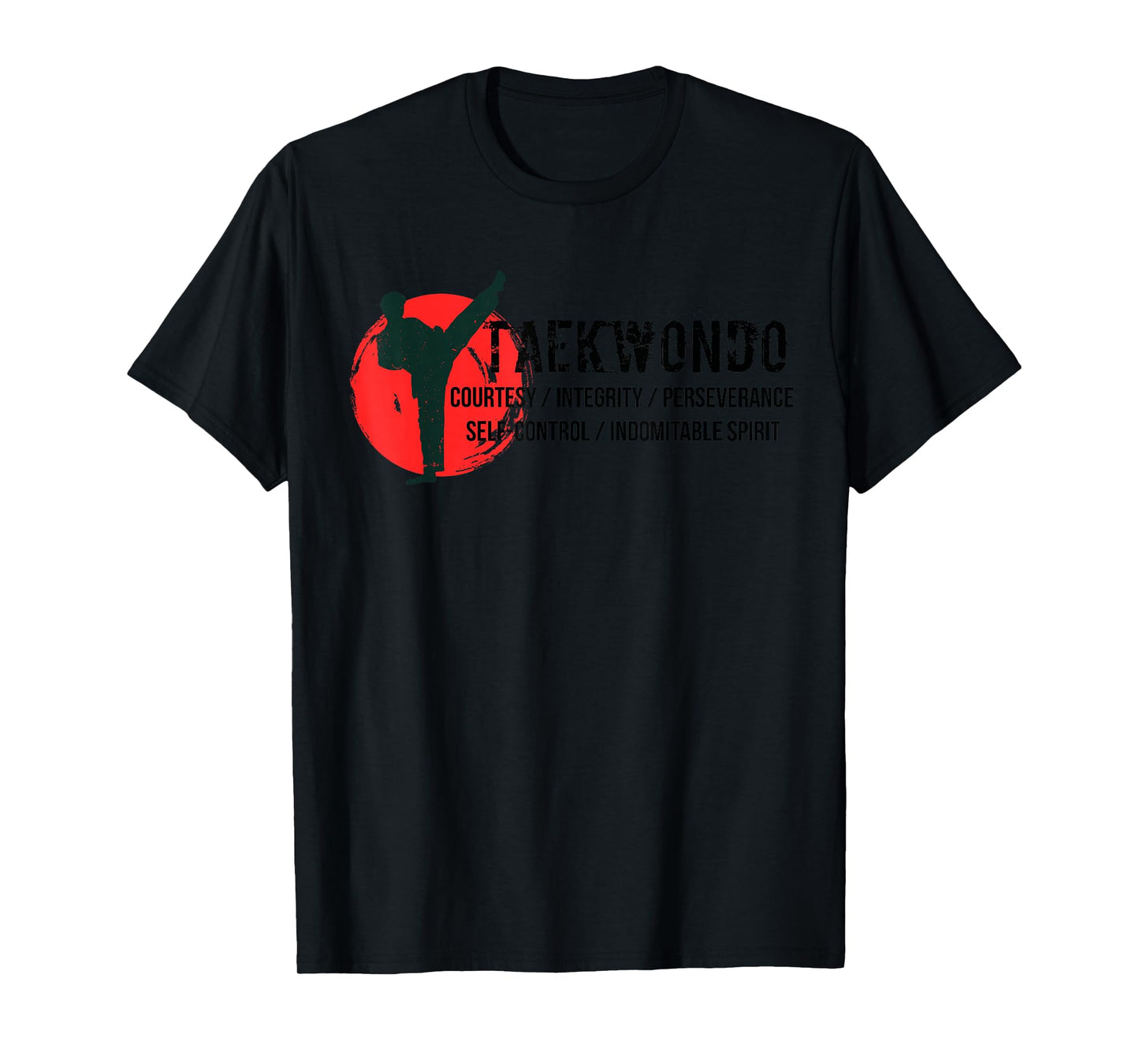 5 tenets of Tae Kwon Do Courtesy Integrity Perseverance T-Shirt
