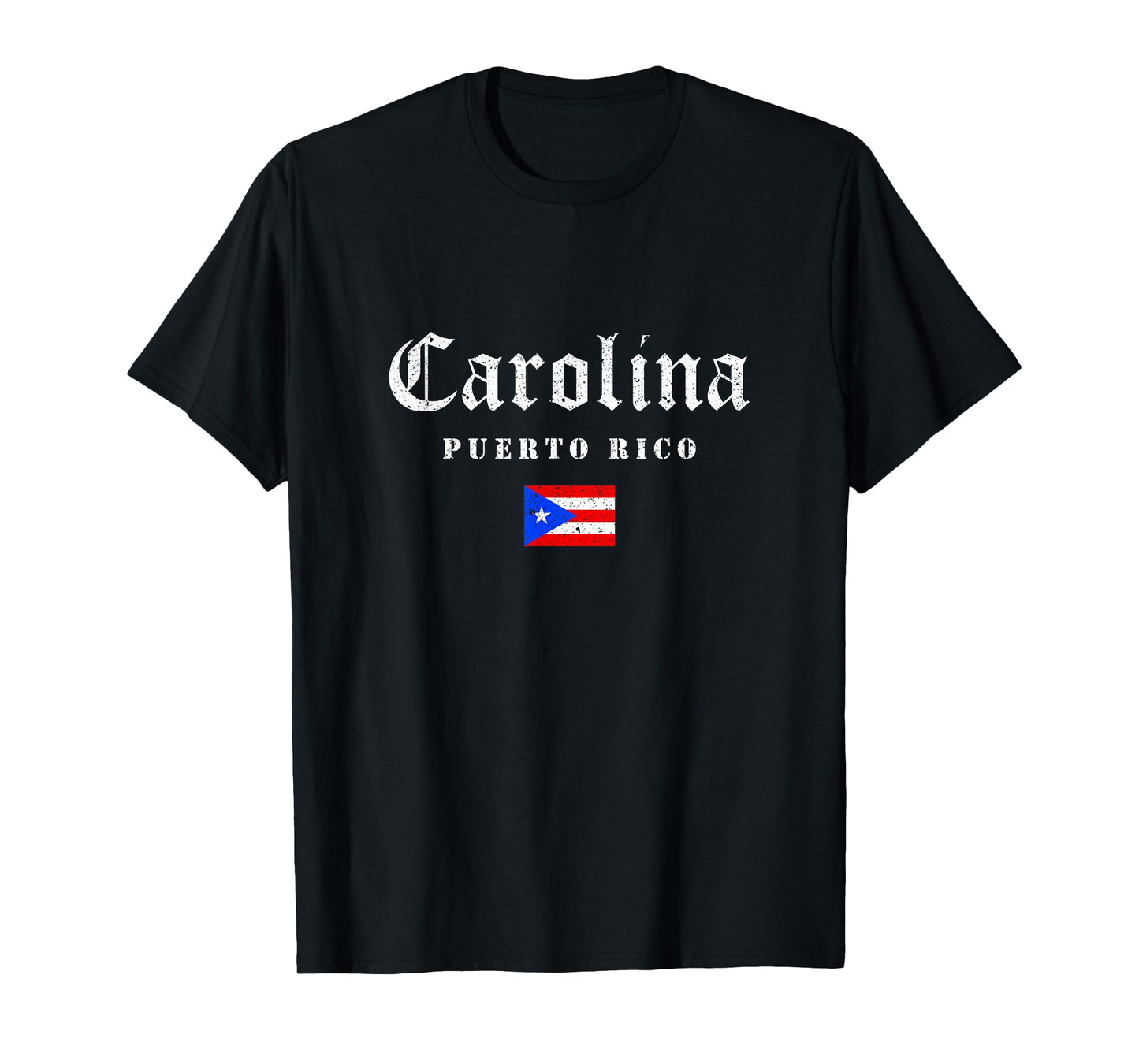 Vintage Carolina Puerto Rico Flag Pride Home Root Travel T-Shirt