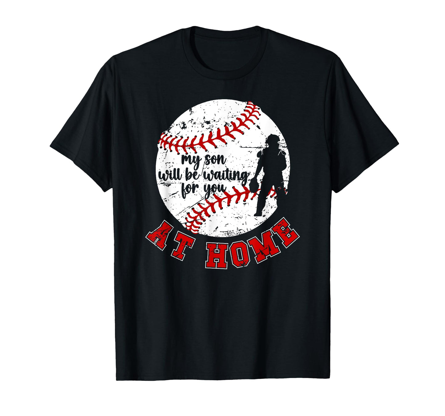 at Home Baseball Catcher Mom of A Baseball Catcher Mother T-Shirt