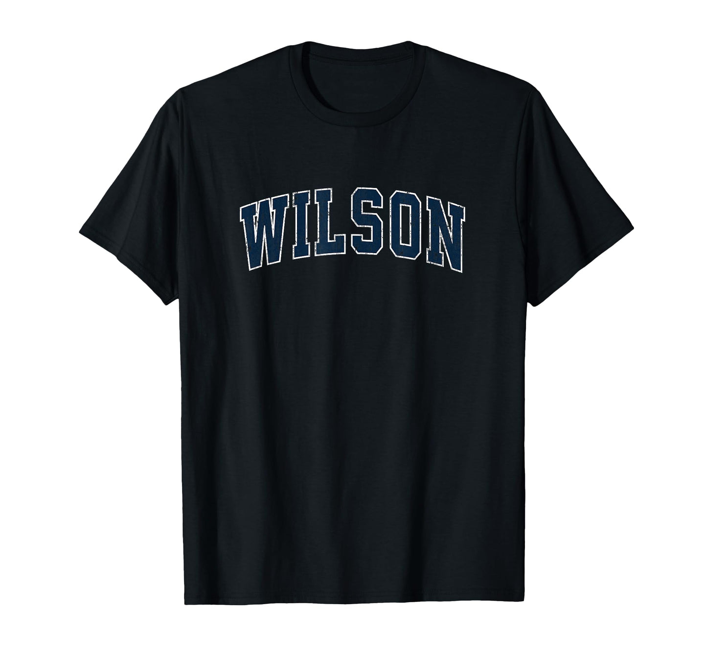 Wilson North Carolina NC Vintage Sports Design Navy Design T-Shirt