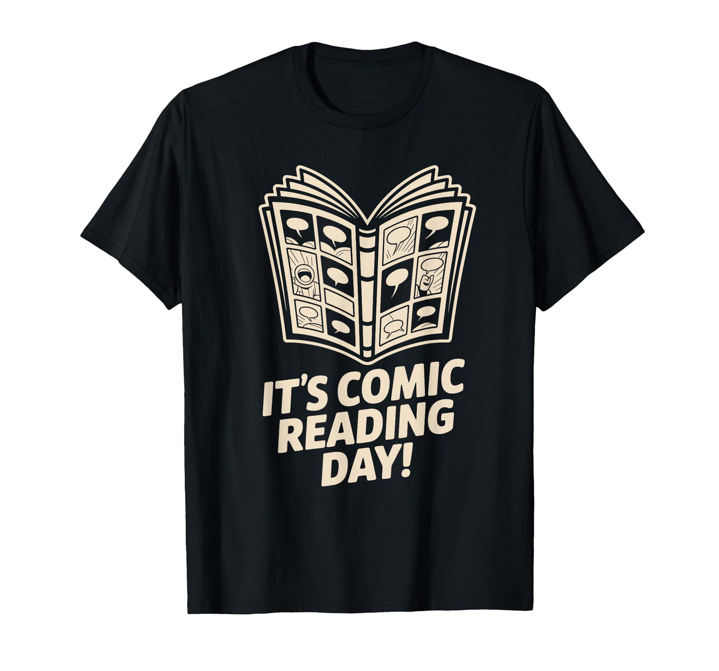 It’s Comic Reading Day Manga Cartoon Book Graphic Novel T-Shirt