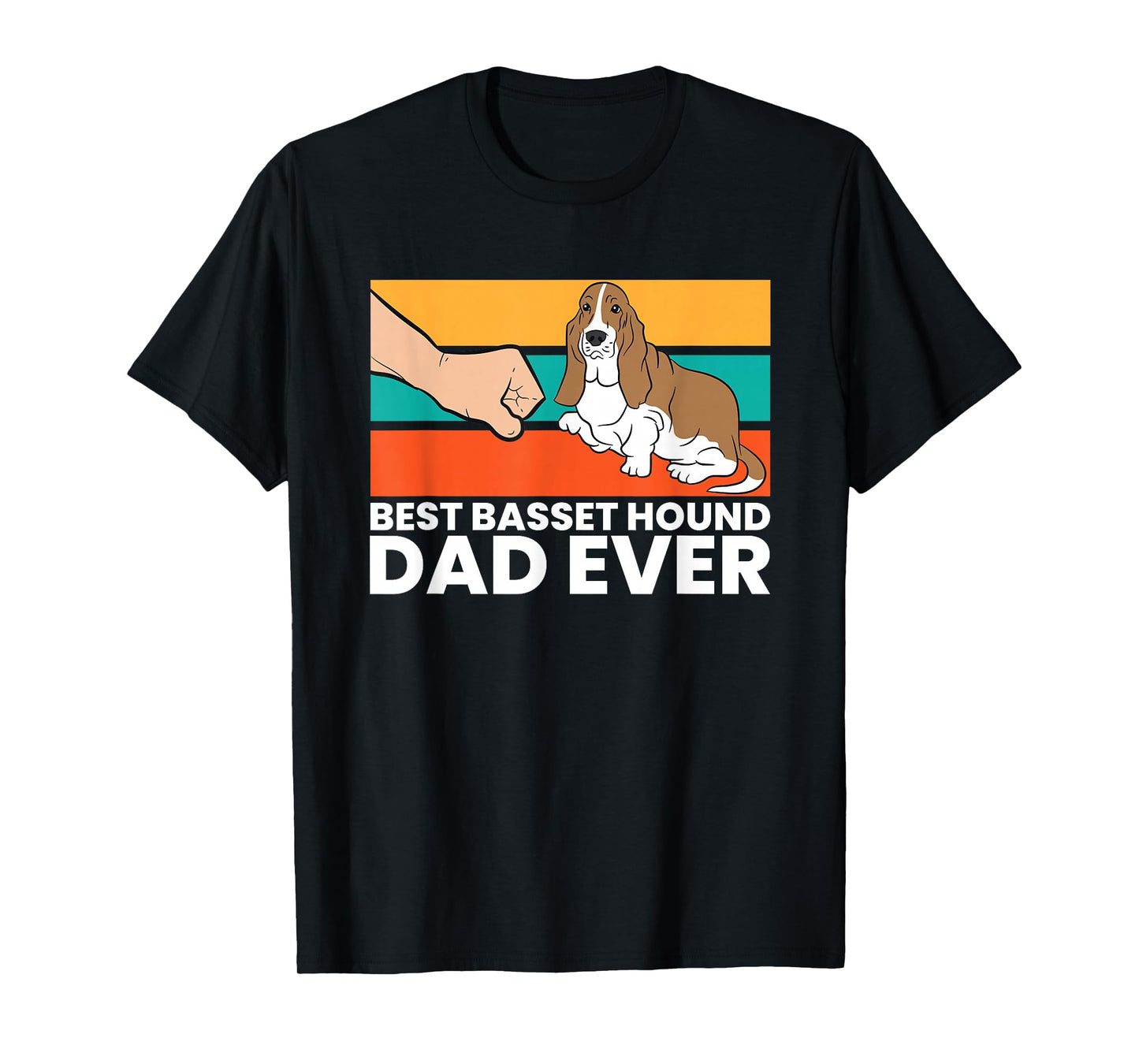 Best Basset Hound Dad Ever Funny Basset Hound T-Shirt
