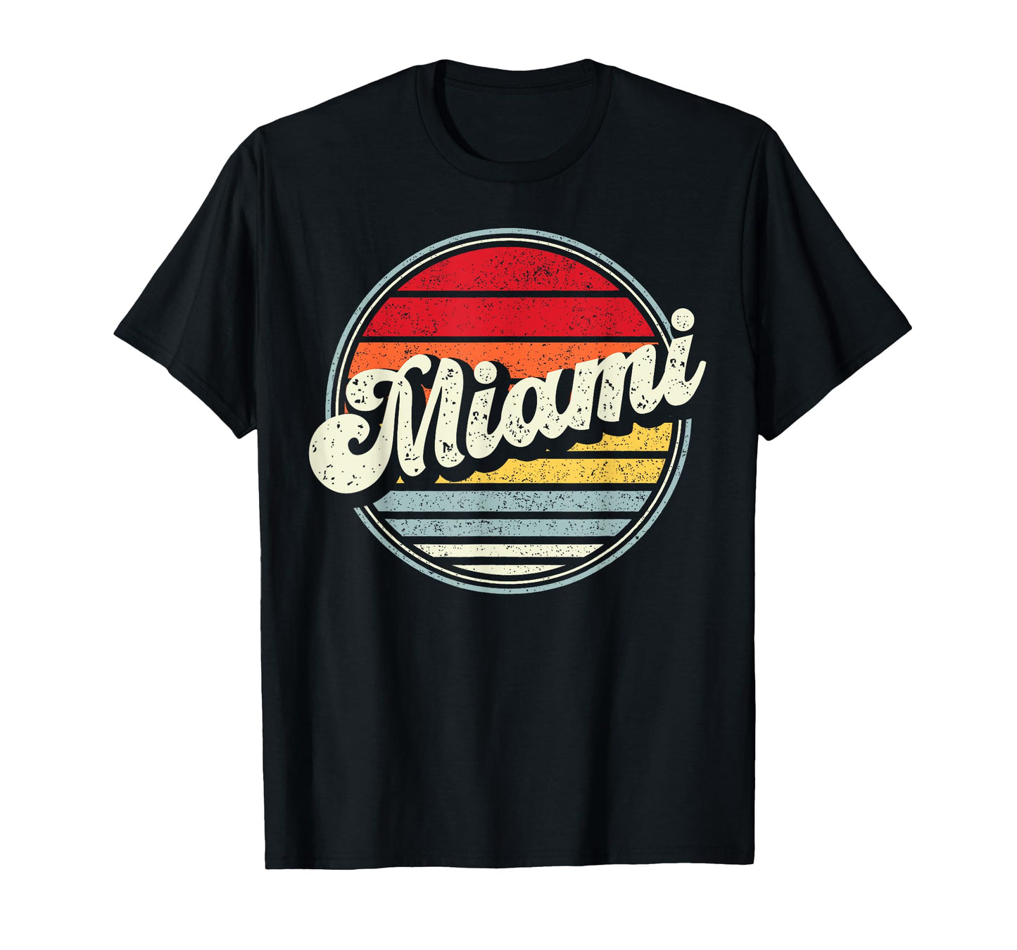 Retro Miami Home State Cool 70s Style Sunset Men Women Kids T-Shirt