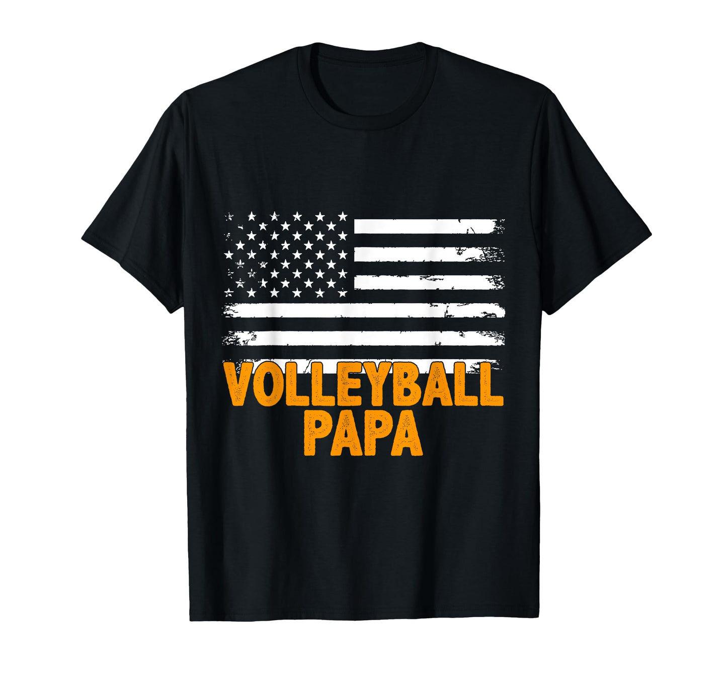 Proud American Volleyball Papa Sports Dad T-Shirt
