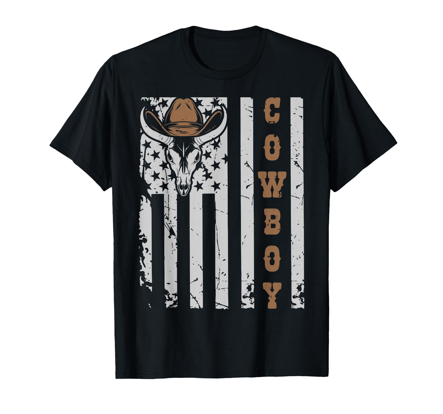 Western Country Men Teen Boy Kid Rodeo Southern Retro Cowboy T-Shirt