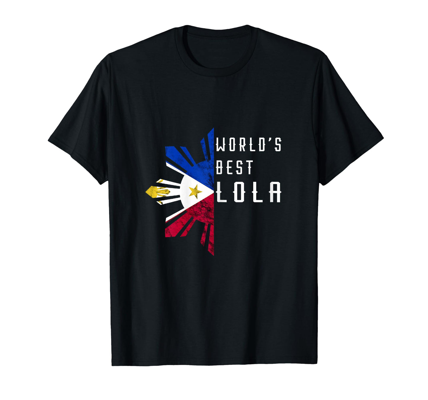 Philippines World's Best Lola Filipino Sun Pinay Flag T-Shirt
