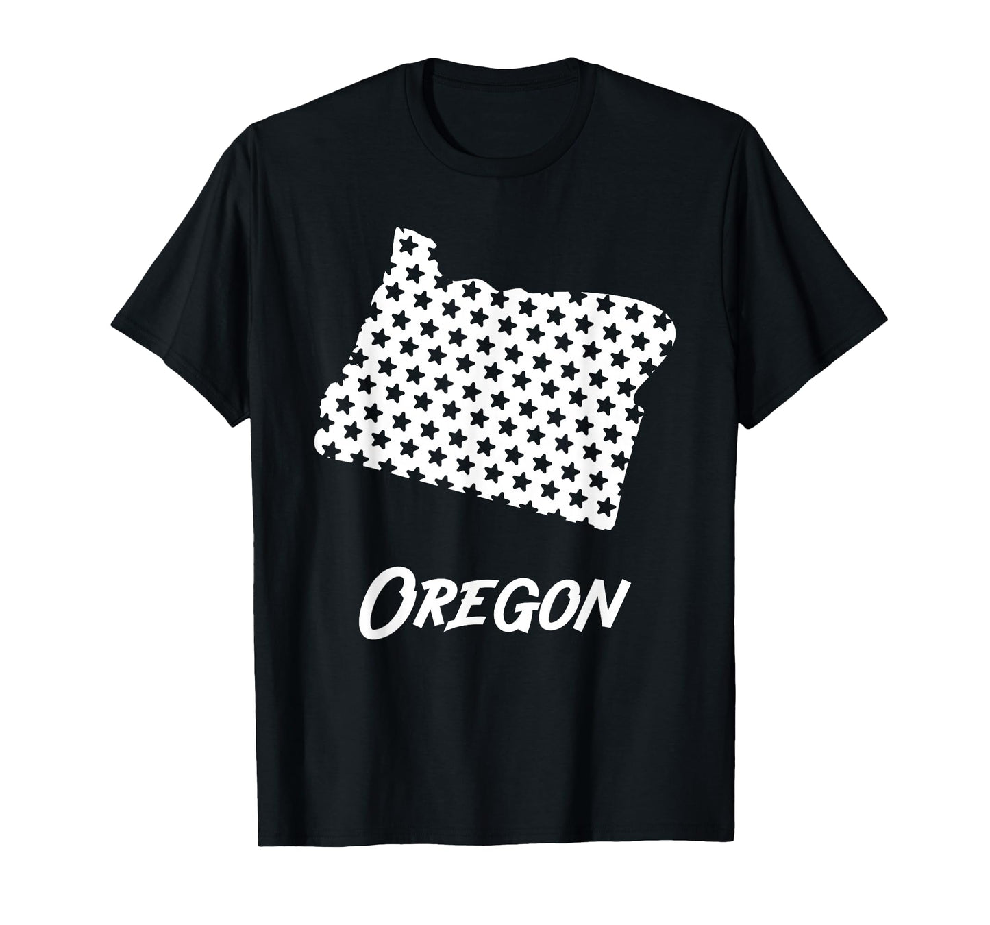 Oregon USA State Outline Stars Vintage Retro Design T-Shirt