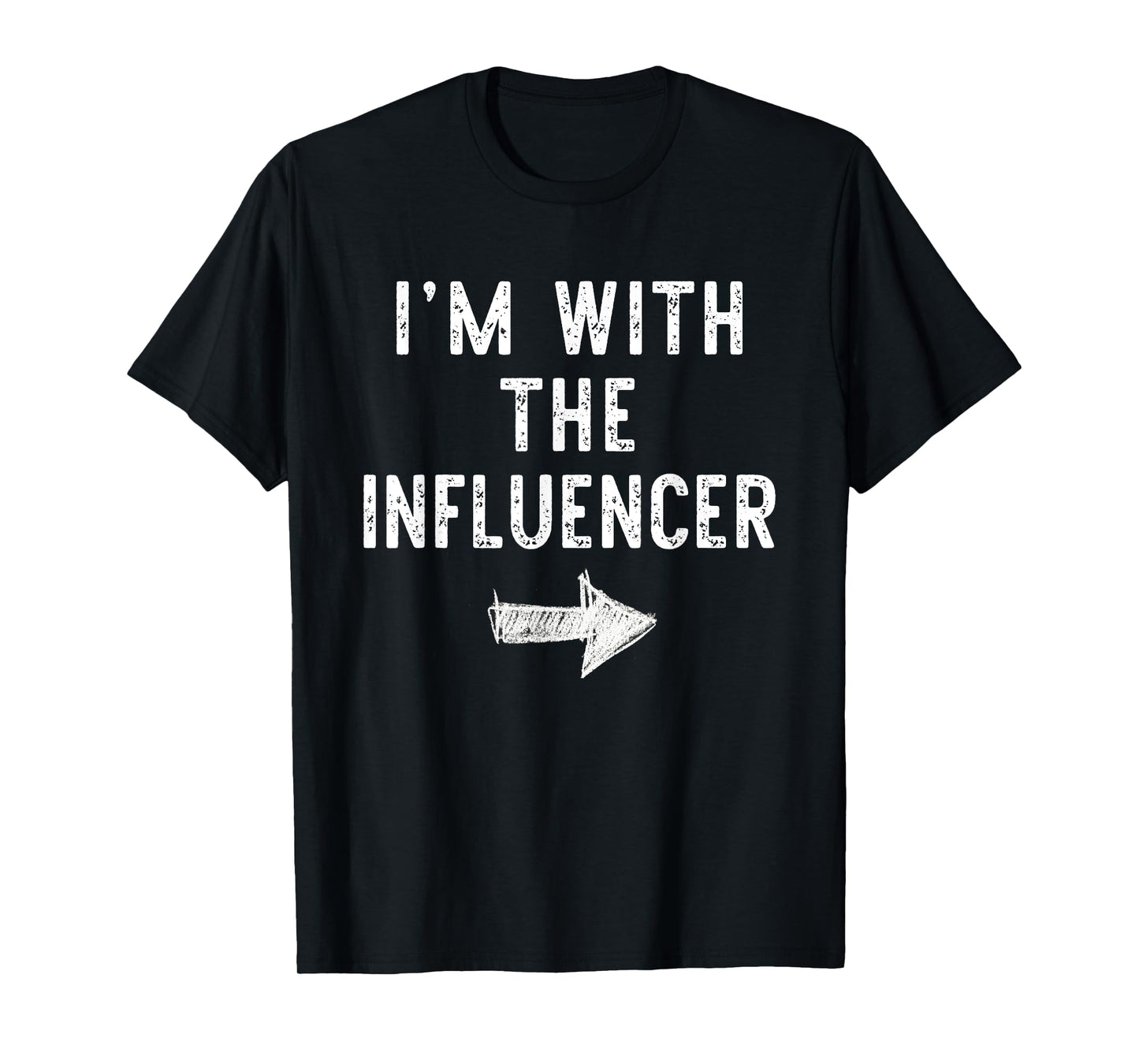 I'm With The Influencer Costume Halloween Matching Couple T-Shirt