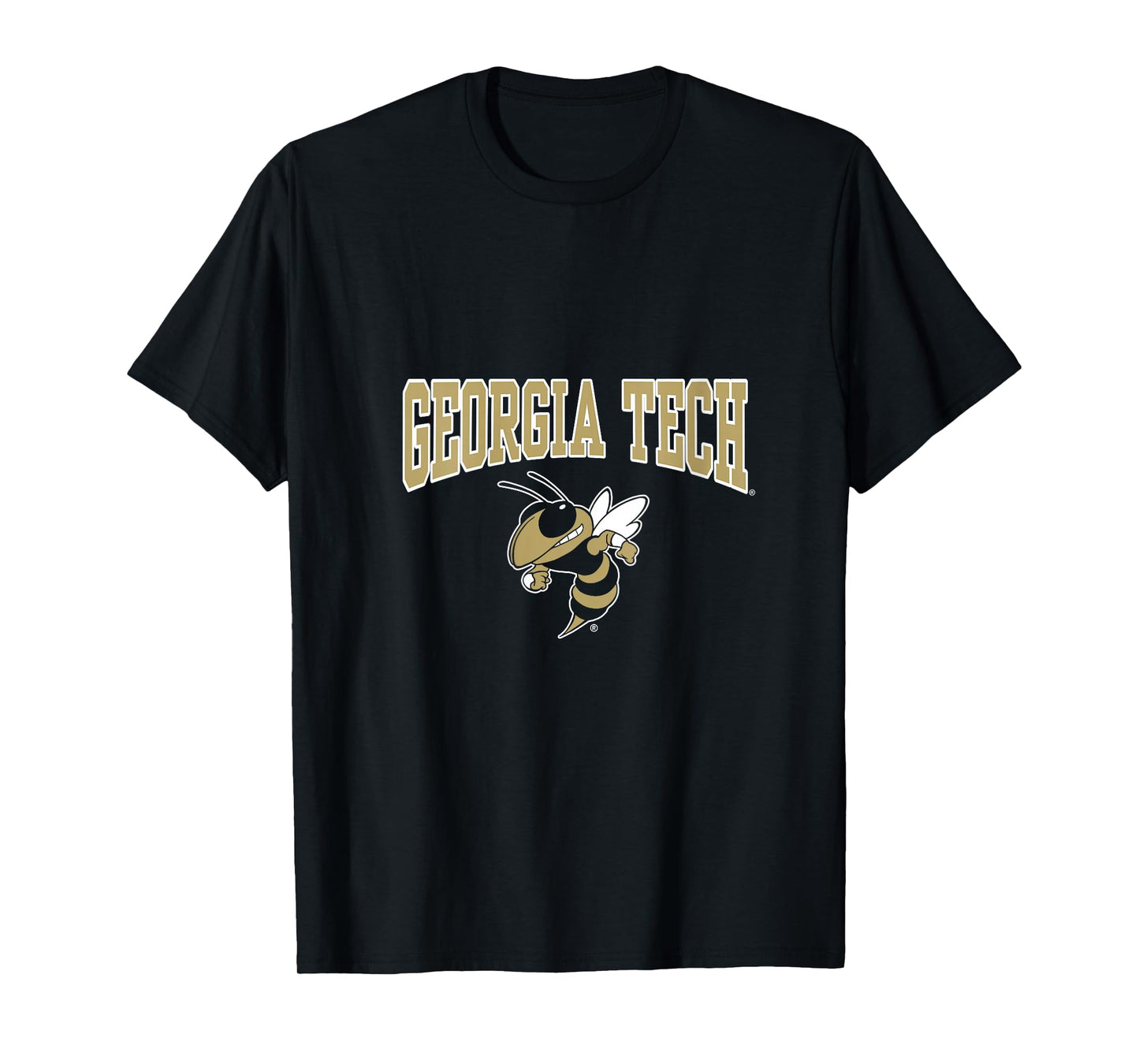 Womens Georgia Tech Yellow Jackets Buzz Navy Officially Licensed V-Neck T-Shirt