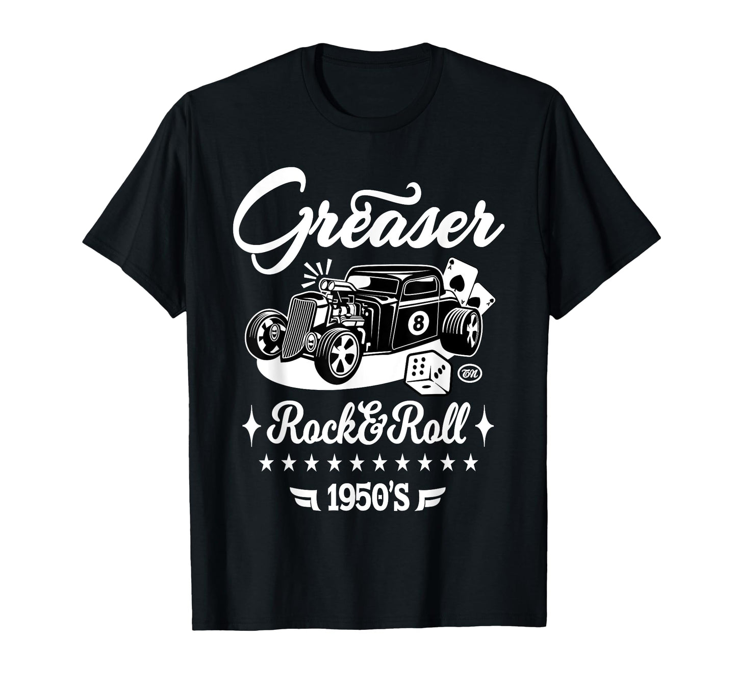 1950s Sock Hop Costume Retro 50s Vintage Rockabilly Greaser T-Shirt