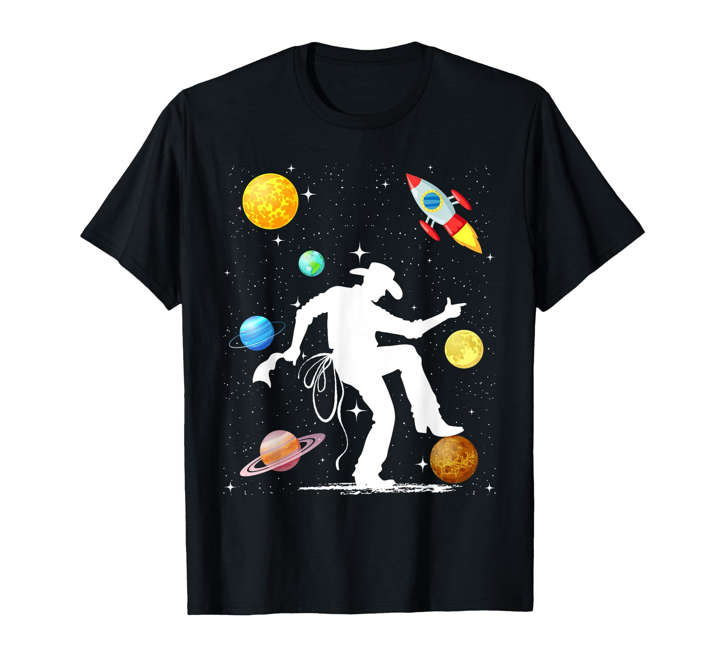 The Space Cowboy Retro Scifi T-Shirt
