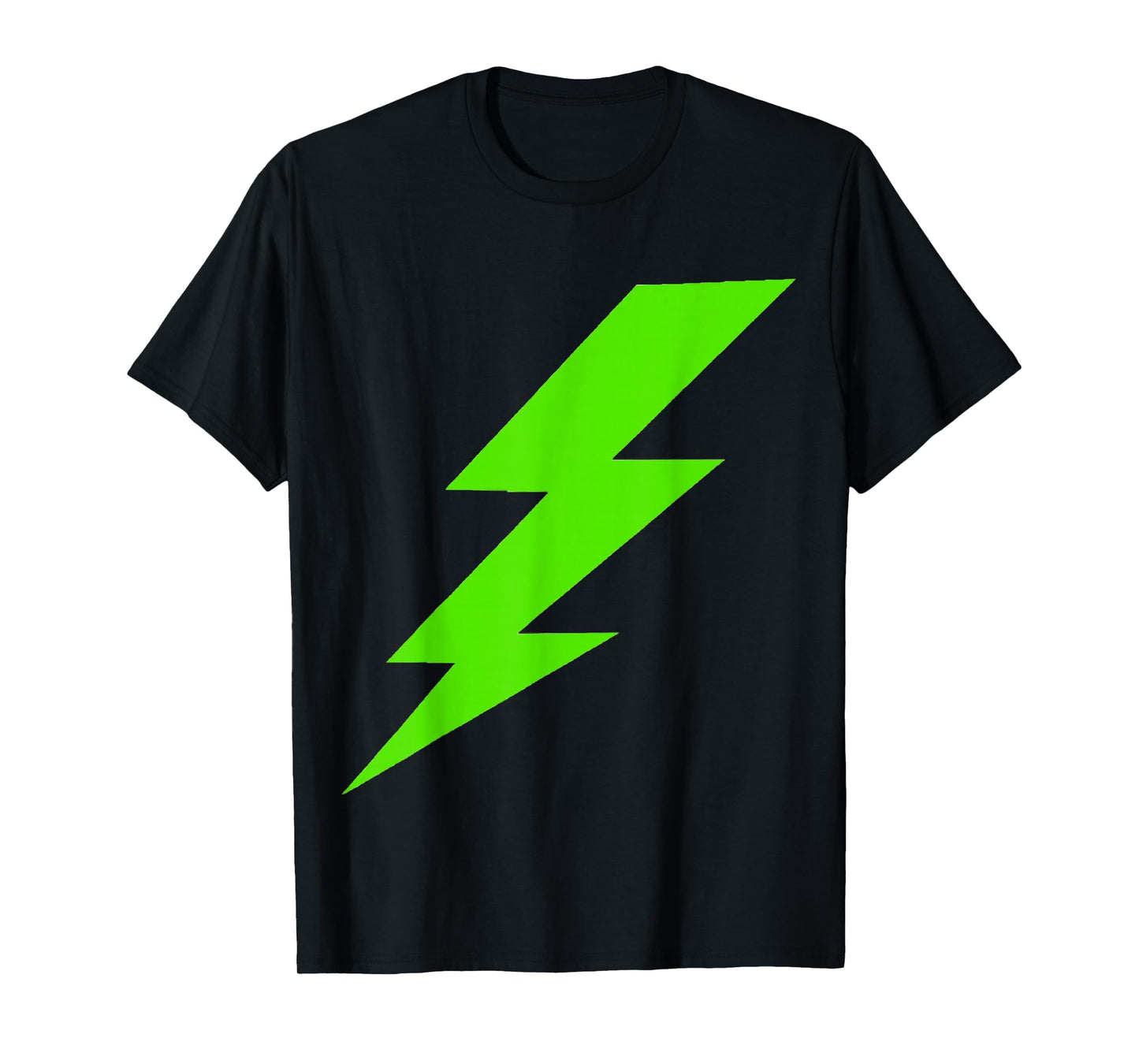 Lightning Bolt Bright Green Silhouette T-Shirt