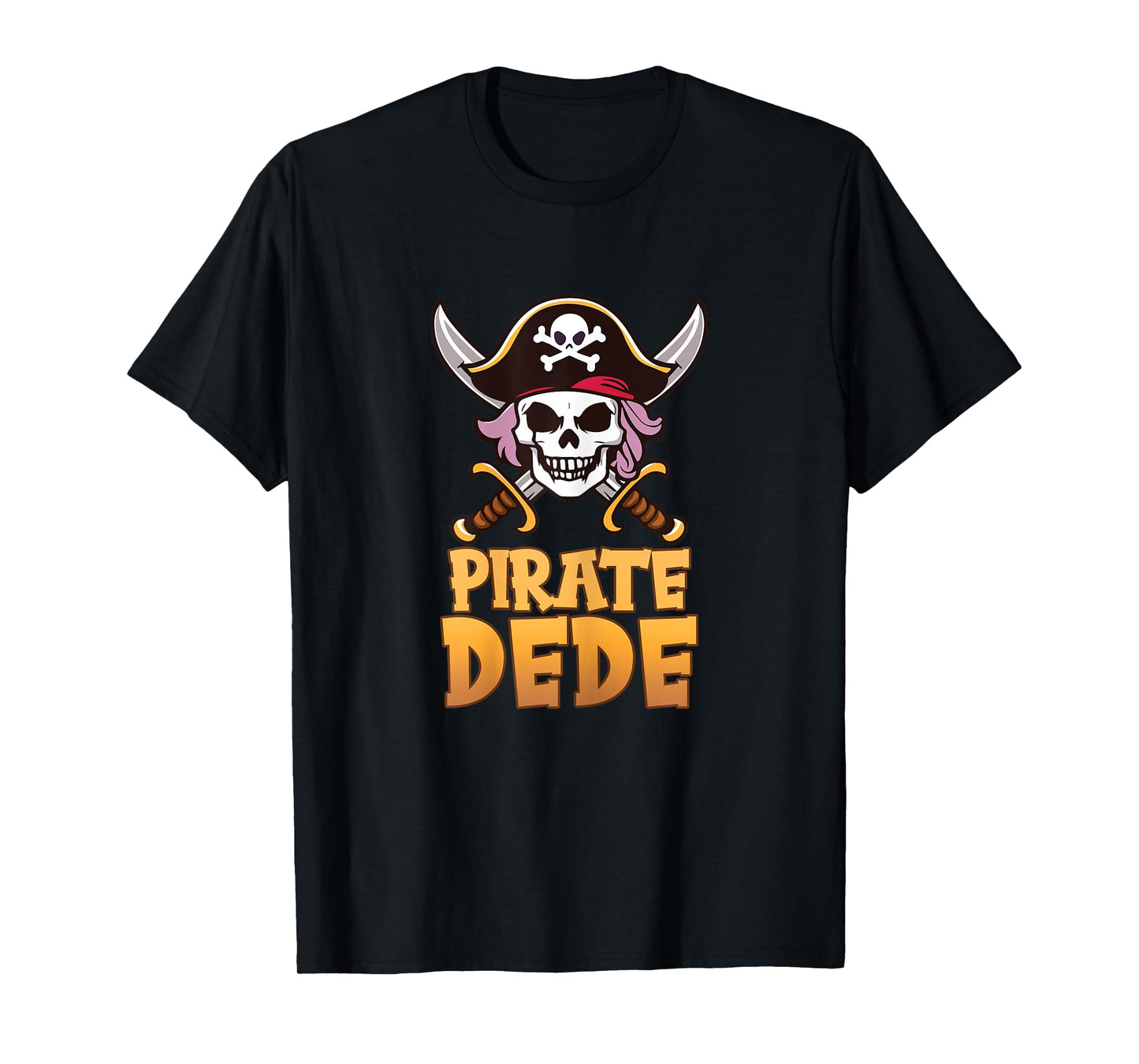 Pirate Dede Funny Captain Matching Grandma Halloween Costume T-Shirt