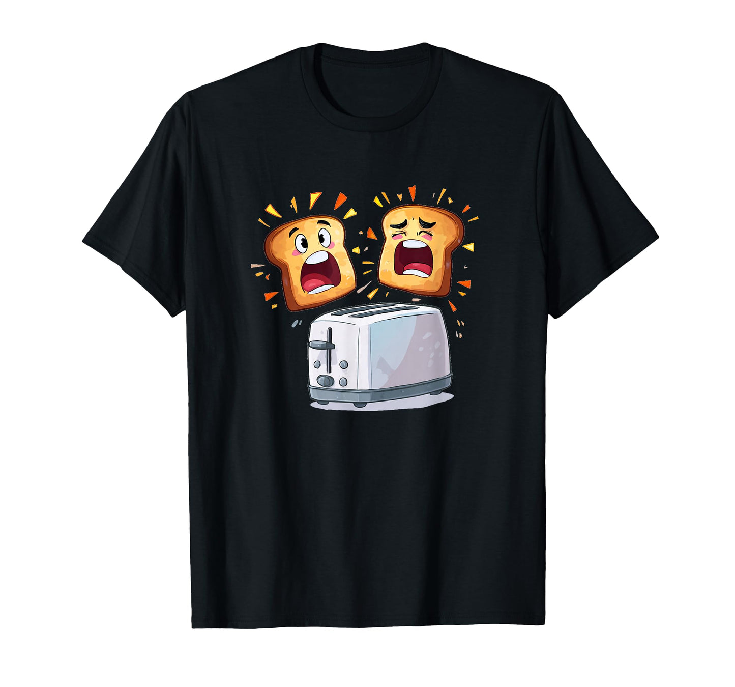Screaming Toast with Toaster Costume for Boys and Girls T-Shirt