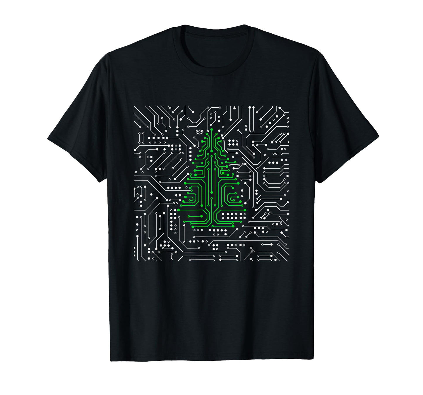 CPU motherboard circuit IT Christmas tree computer scientist T-Shirt