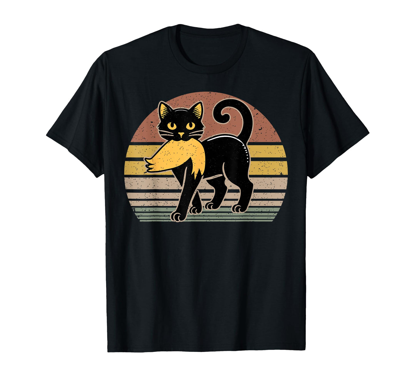 Cat Carrying Trump Hair Funny Cat Ladies For Election 2024 T-Shirt