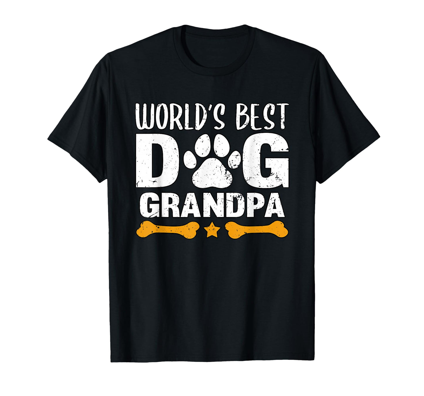 World's Best Dog Grandpa Puppy Grandfather Paw Fur Parent T-Shirt