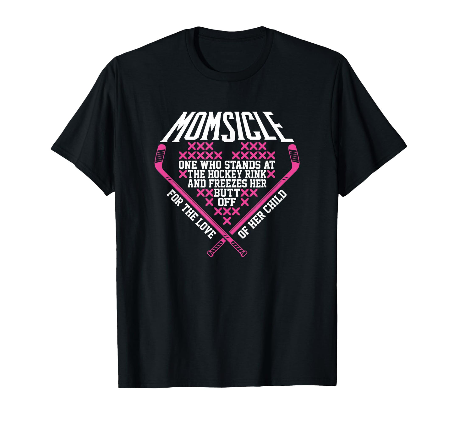 Funny Hockey Mom Shirts Momsicle T-Shirt
