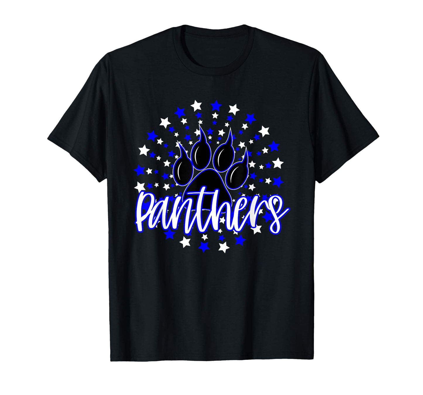 Blue Panthers Star School Spirit Panther Pride Mascot T-Shirt