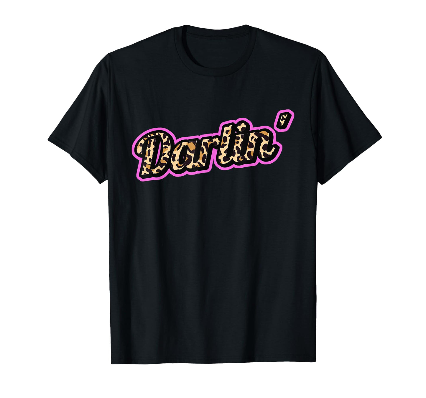 Darlin' Leopard Print Trendy Country Music T-Shirt