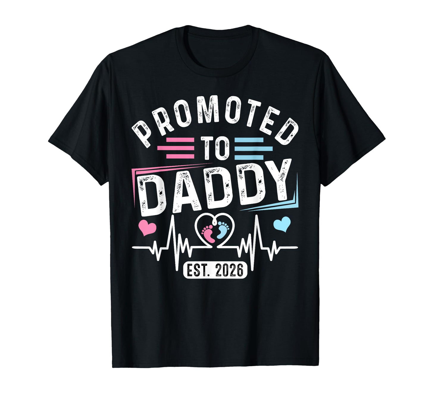 Promoted to Daddy Est. 2026 Vintage Daddy T-Shirt