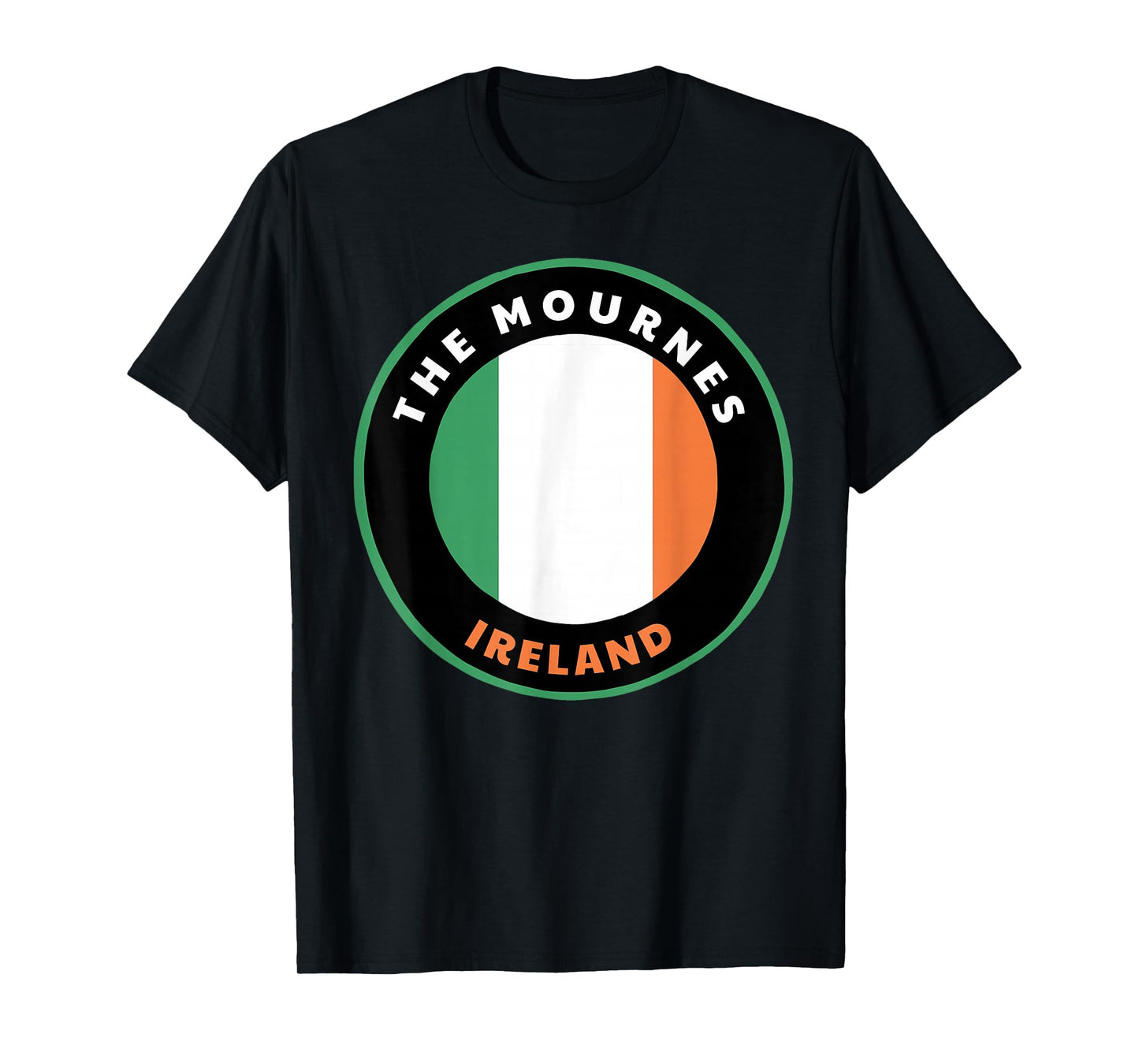 The Mournes Ireland IE Irish Heritage & Pride Flag Badge T-Shirt
