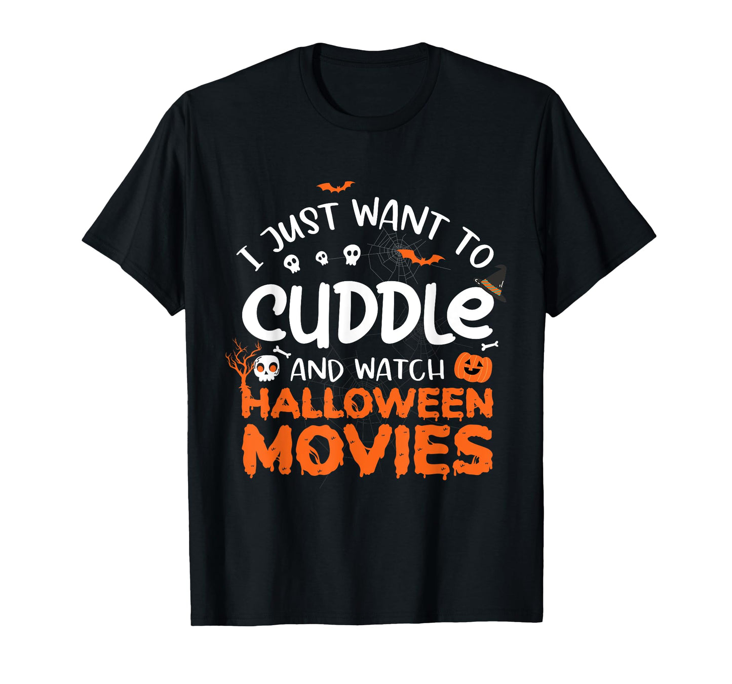 Cuddle & Halloween Movie Lover Spooky Halloween Party T-Shirt