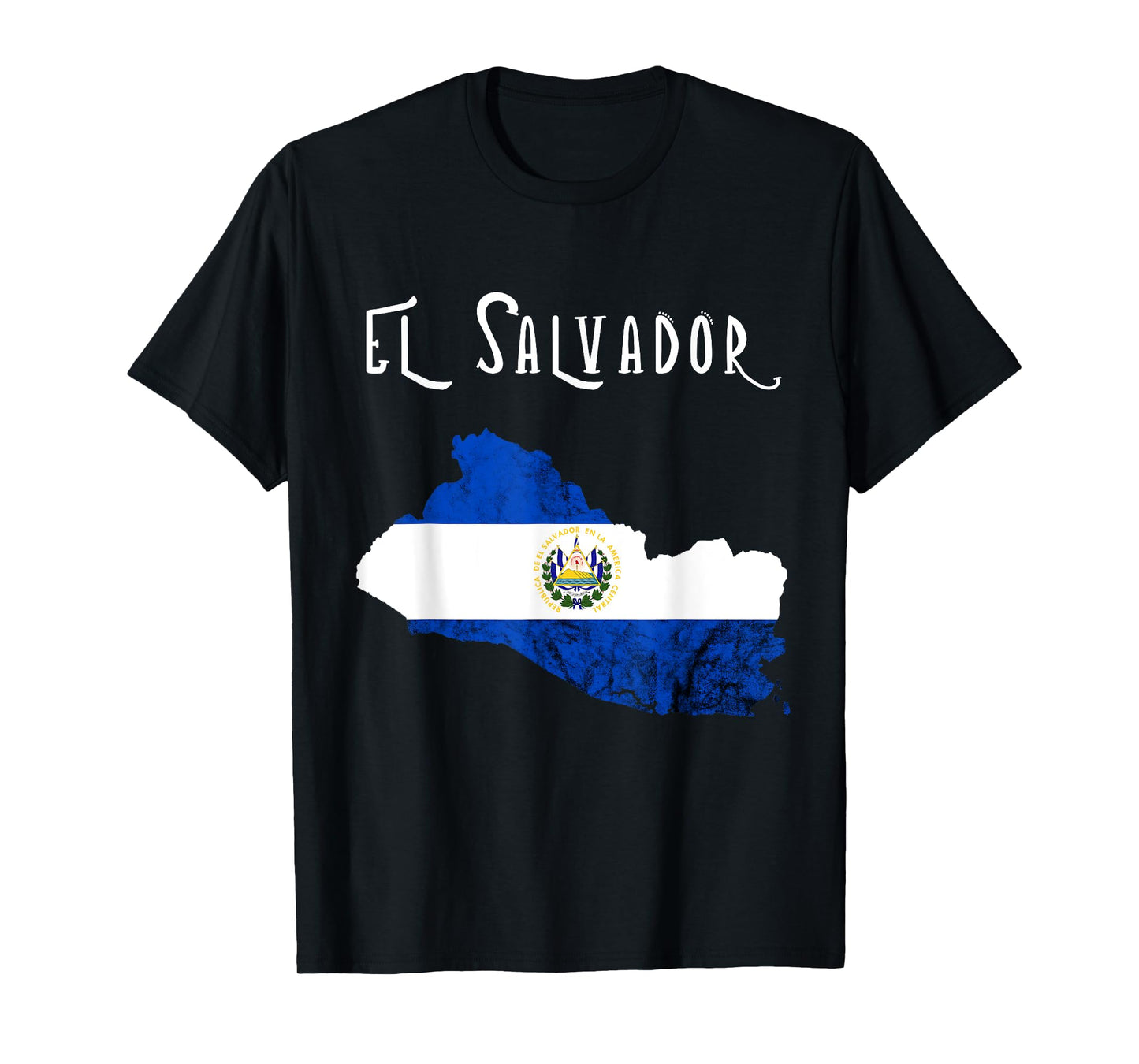 El Salvador Republica De El Salvador Map Salvadorian T-Shirt
