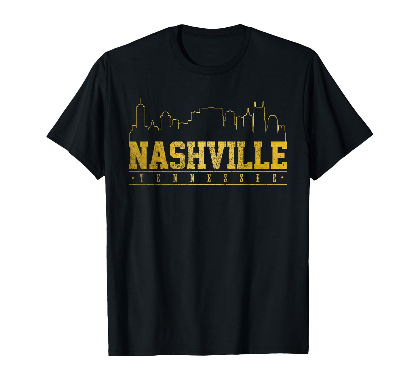 Nashville Skyline Tennessee TN Music City Vintage Nash T-Shirt