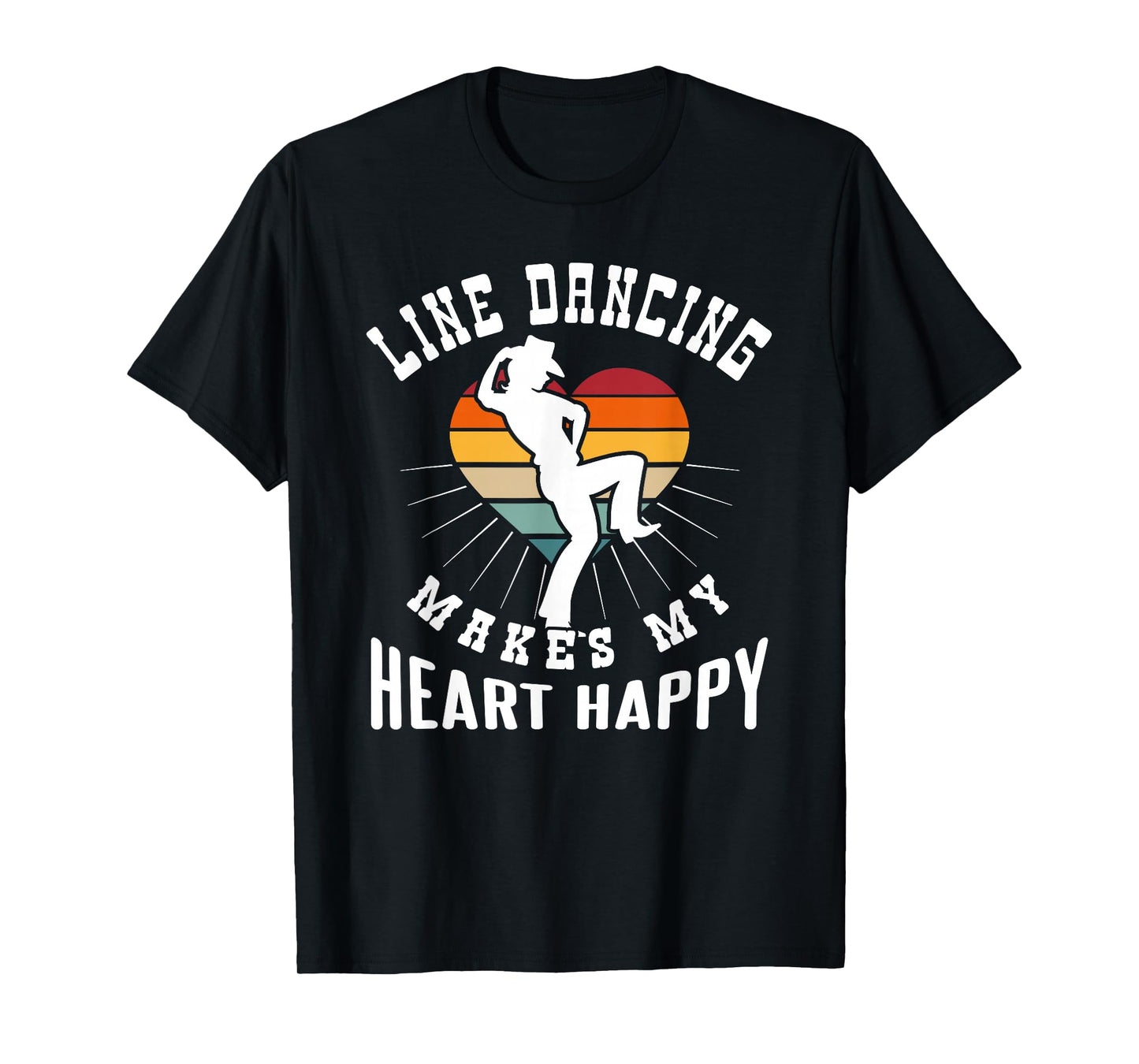 Line Dancing Makes My Heart Happy T-Shirt