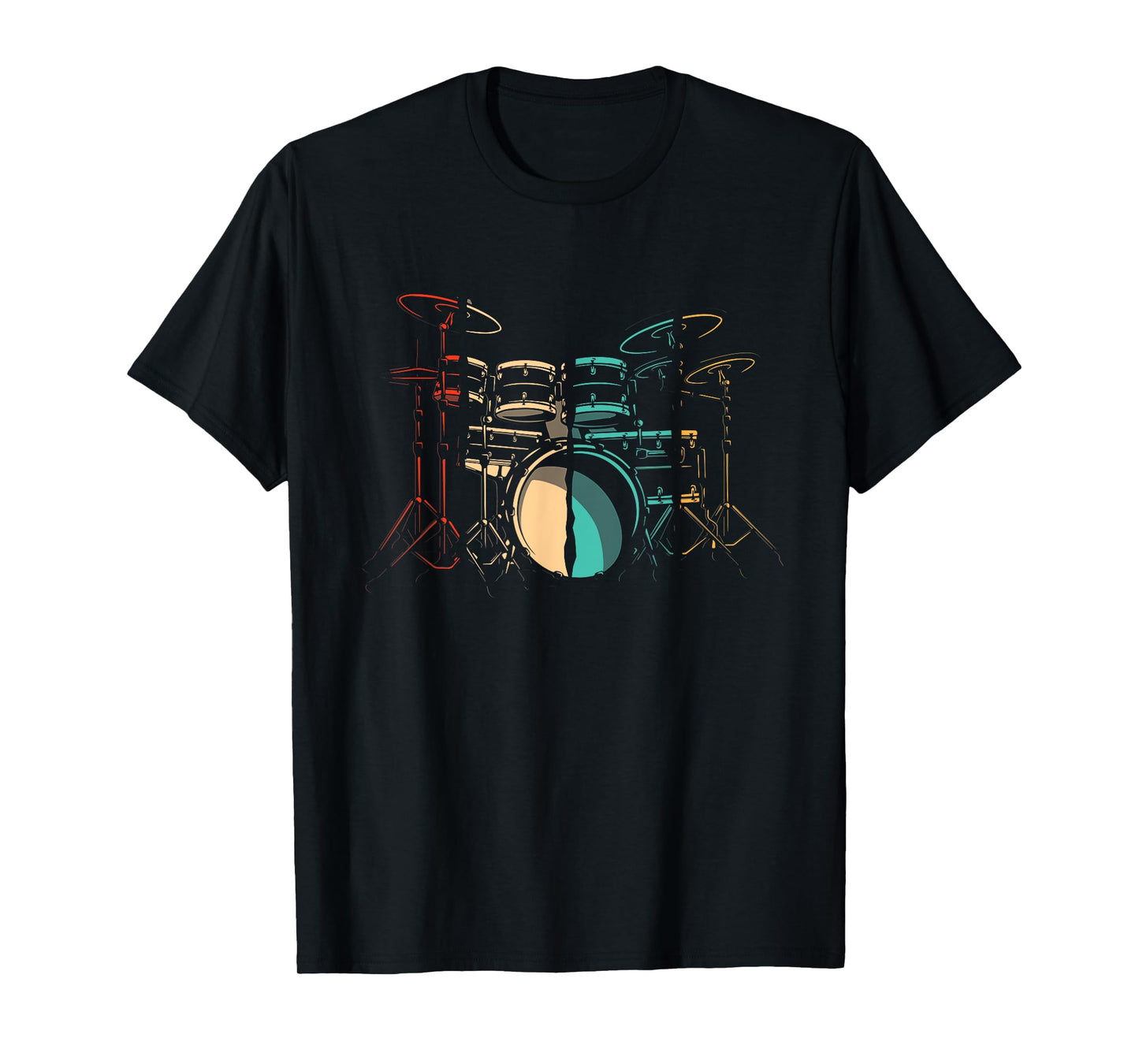 Vintage Retro Drums Drum Sticks Drumming Drummer T-Shirt