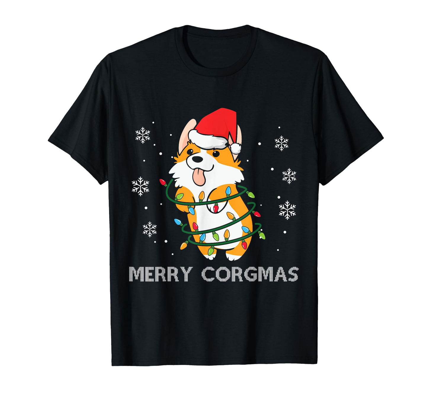 Merry Corgmas Xmas Pajamas Corgi Christmas Nerdy Dog Gifts Men Women T-Shirt