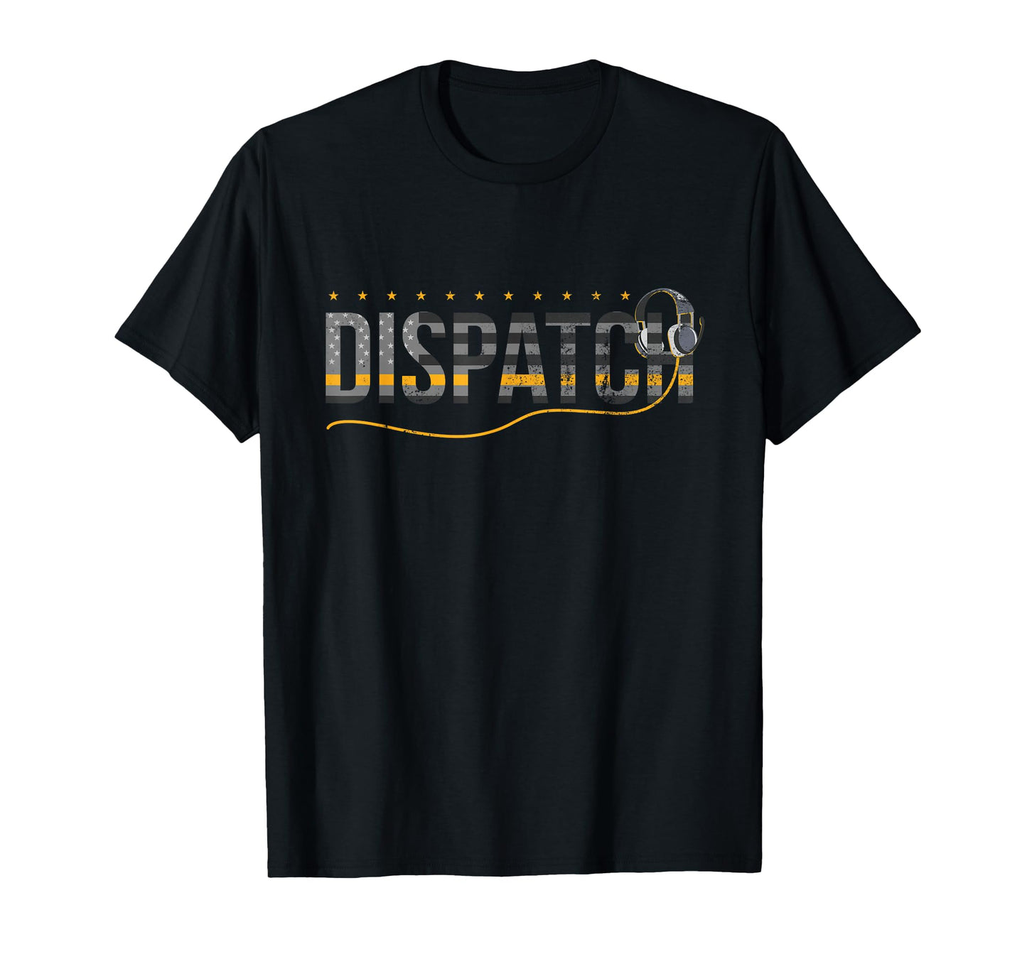 Fire I EMS I Police or Thin Yellow Line for 911 Dispatcher T-Shirt Small