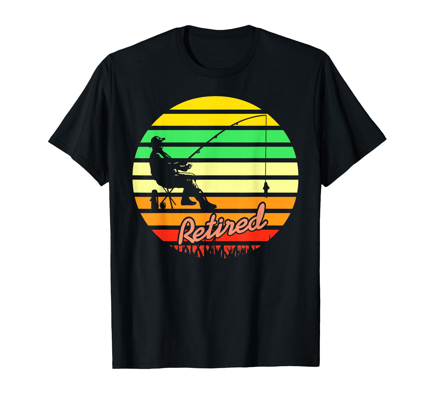 Retired Gone Fishing Outdoor Relaxation T-Shirt