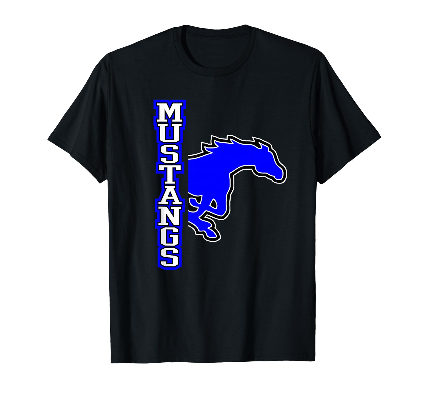 Blue Mustangs School Spirit Mustang T-Shirt