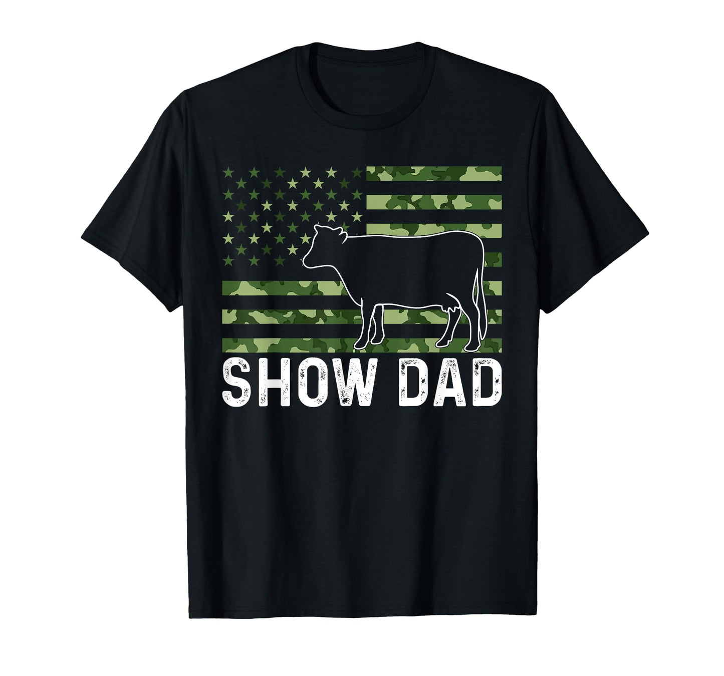 Livestock Show Steer Show Dad T-Shirt