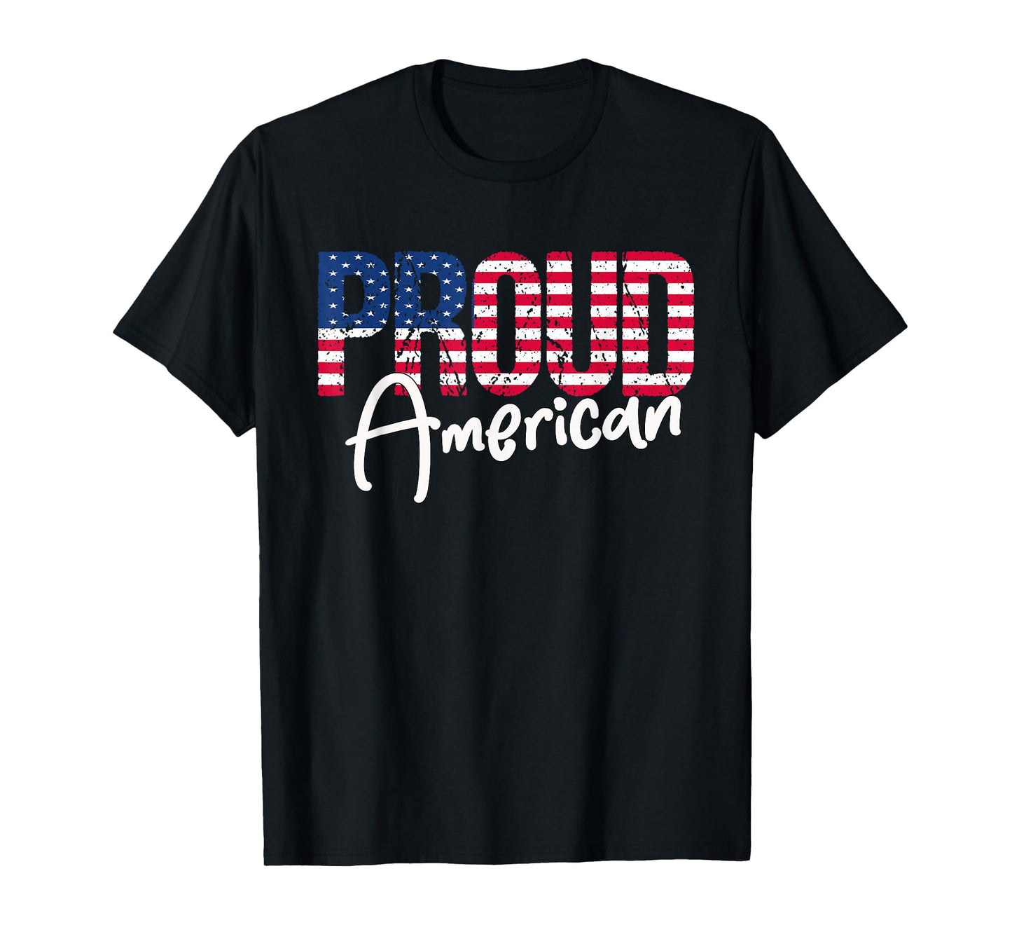 Patriotic 4th Of July Matching Gift Proud To Be An American T-Shirt