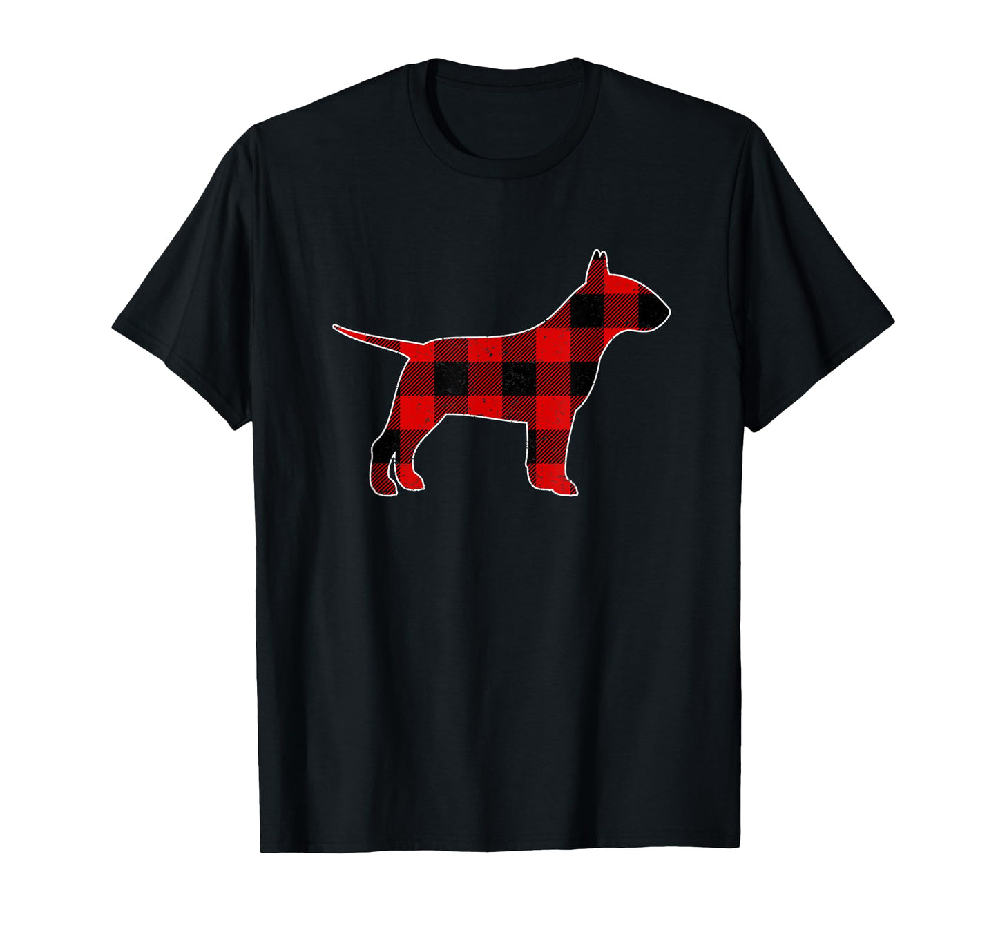Check Brand For 50, Christmas Plaid Bull terrier Pajama T-Shirt