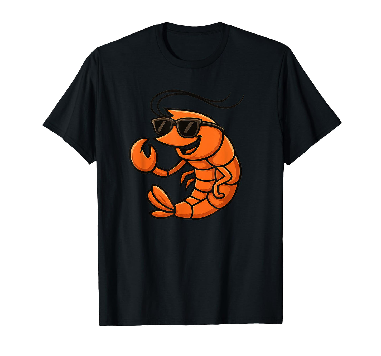 Cool Looking Shrimp with Shades for Boys and Girls T-Shirt