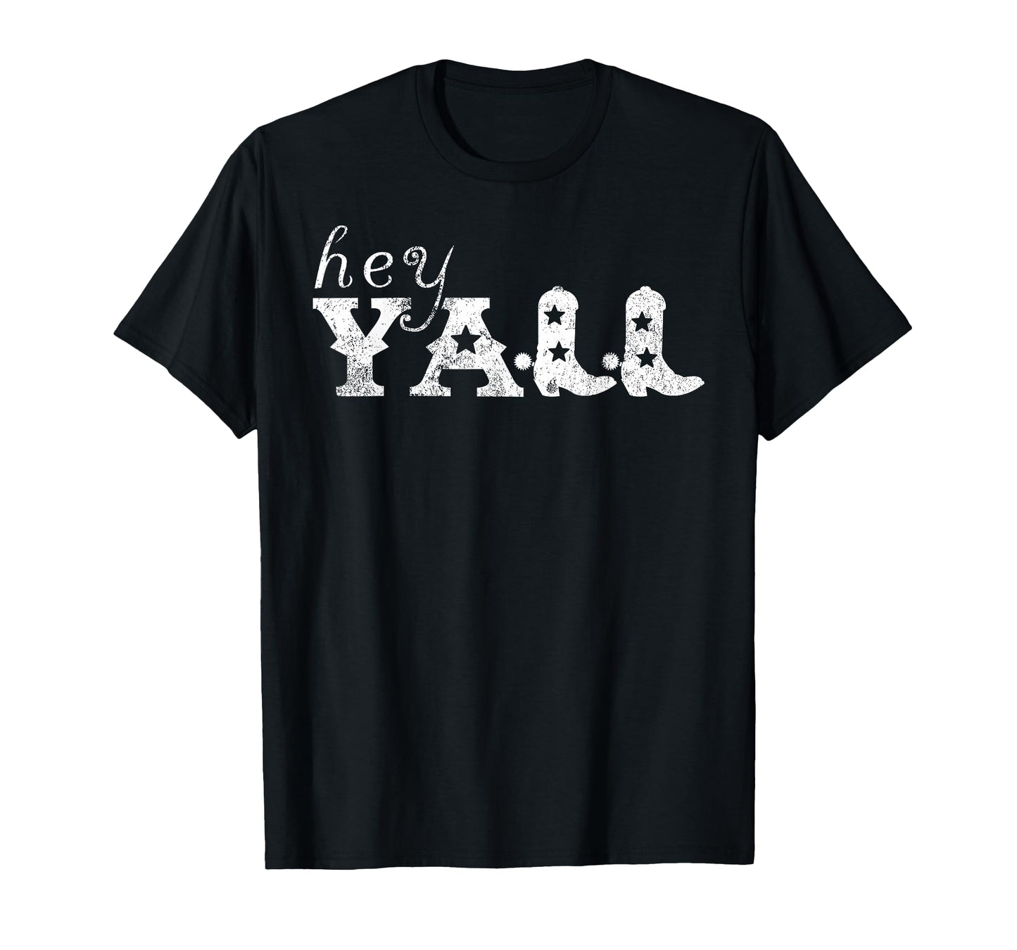 Hey Y'All Cowboy Boots T-Shirt