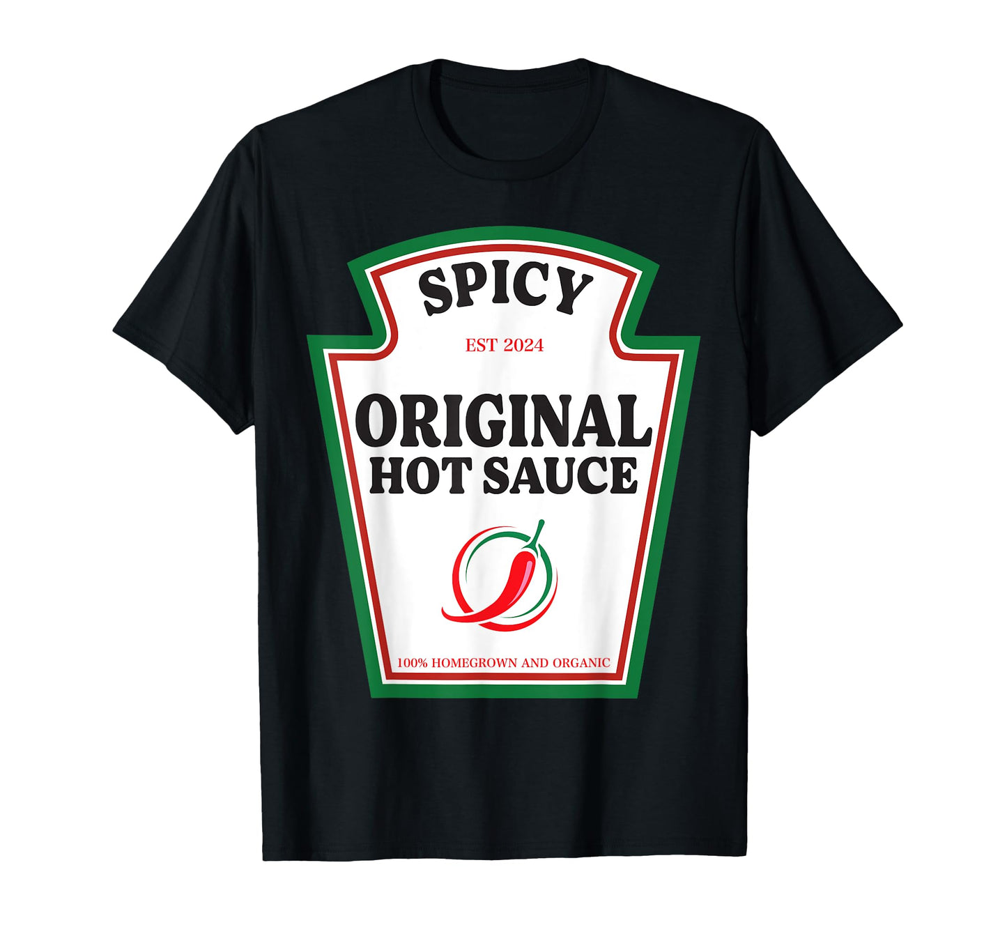 Spicy Original Hot Sauce Condiment Costume Party Matching T-Shirt