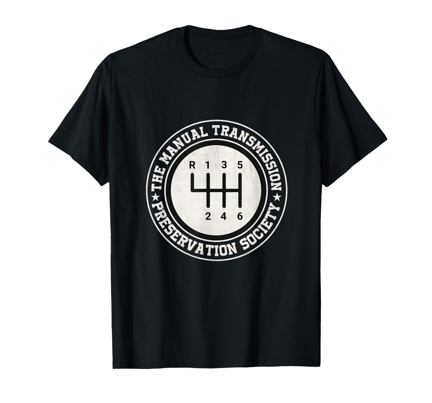 Manual Transmission Preservation Society 3 Pedals 6 Speed T-Shirt