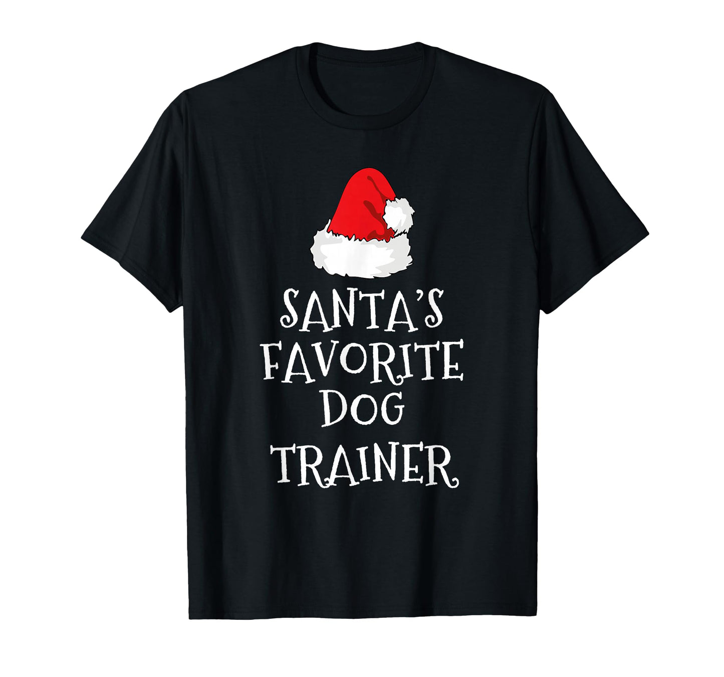 Santa's Favorite Dog Trainer Christmas Funny Xmas Training T-Shirt
