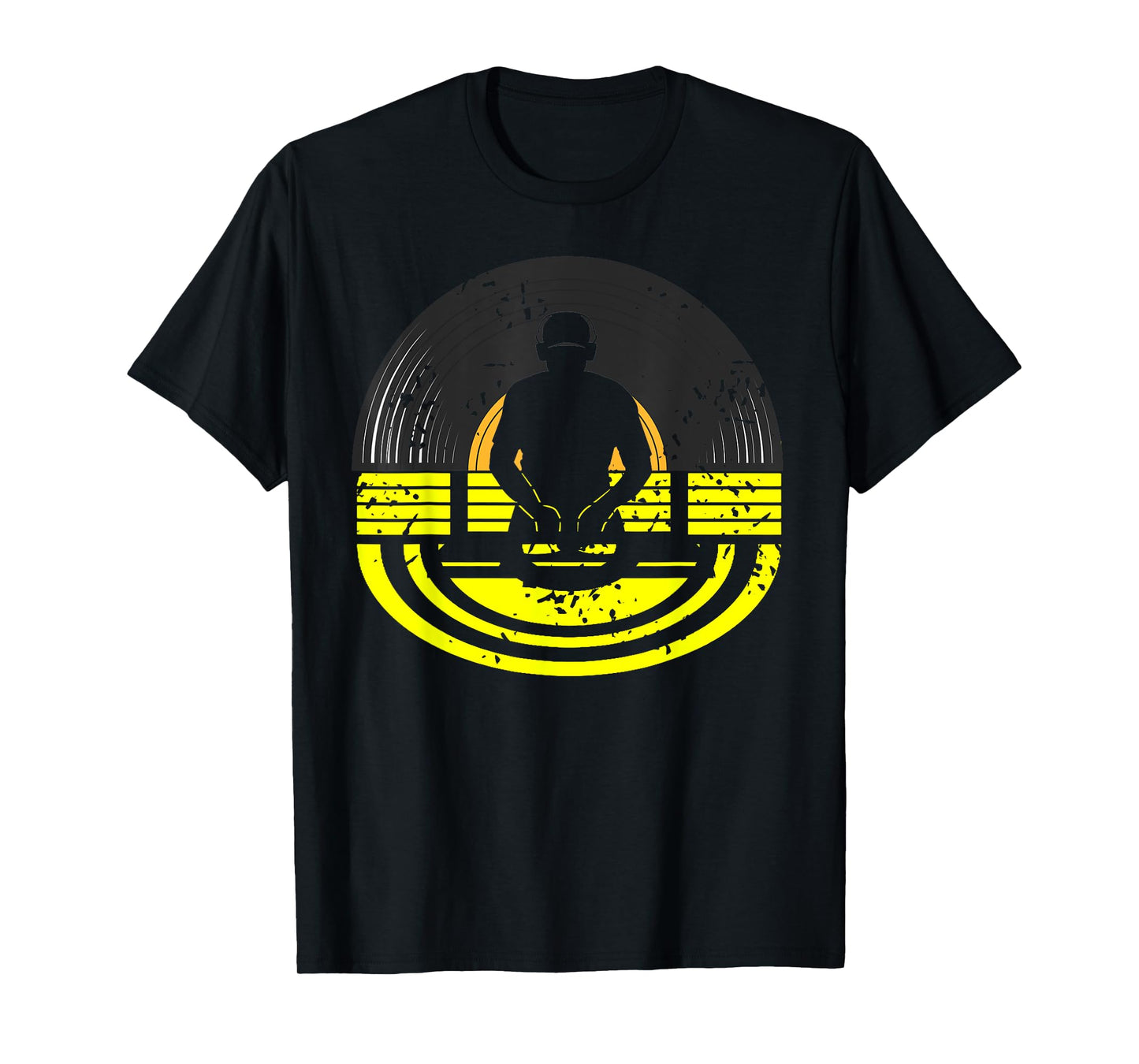 Retro DJ Vinyl Turntable Vibes Soundwave Culture T-Shirt