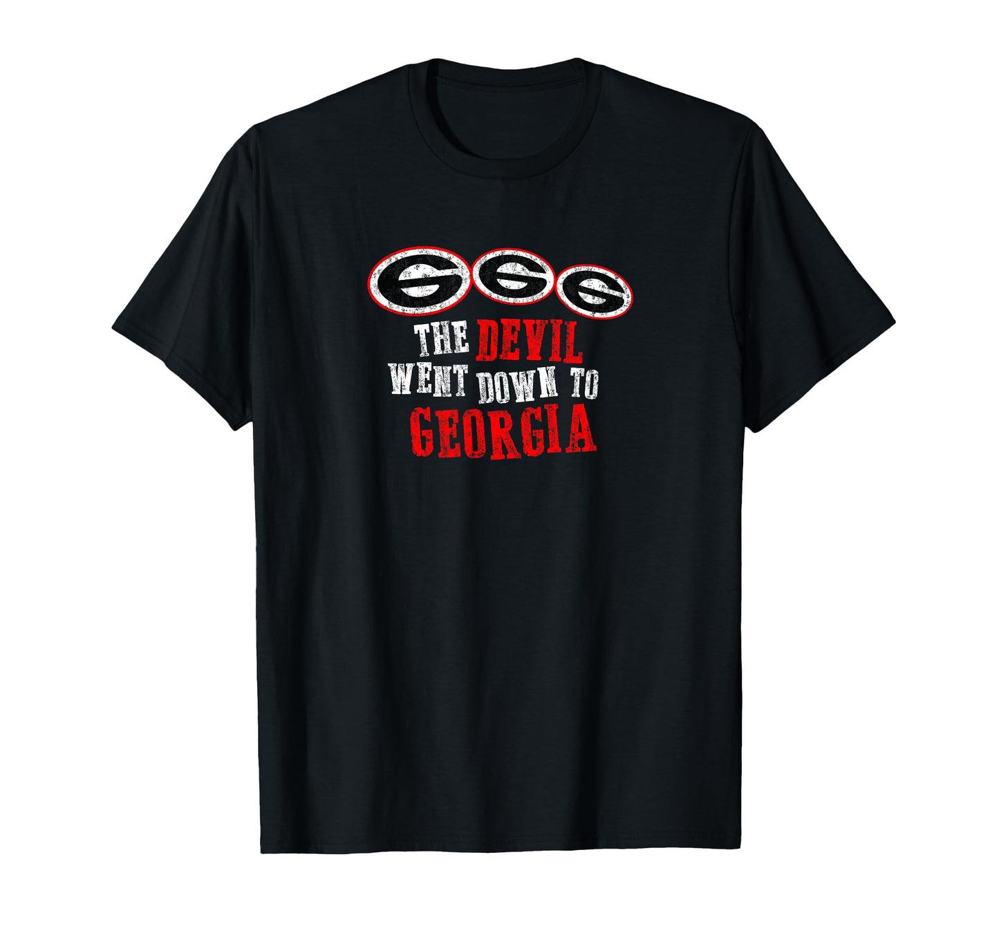 The Devil Went Down to Georgia Tee - 666 U.G.A. Parody Shirt T-Shirt
